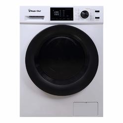 Magic Chef 2.7 Cubic Foot Front Load Portable Compact Electric Washing Washer And Dryer Machine Combo Appliance, White