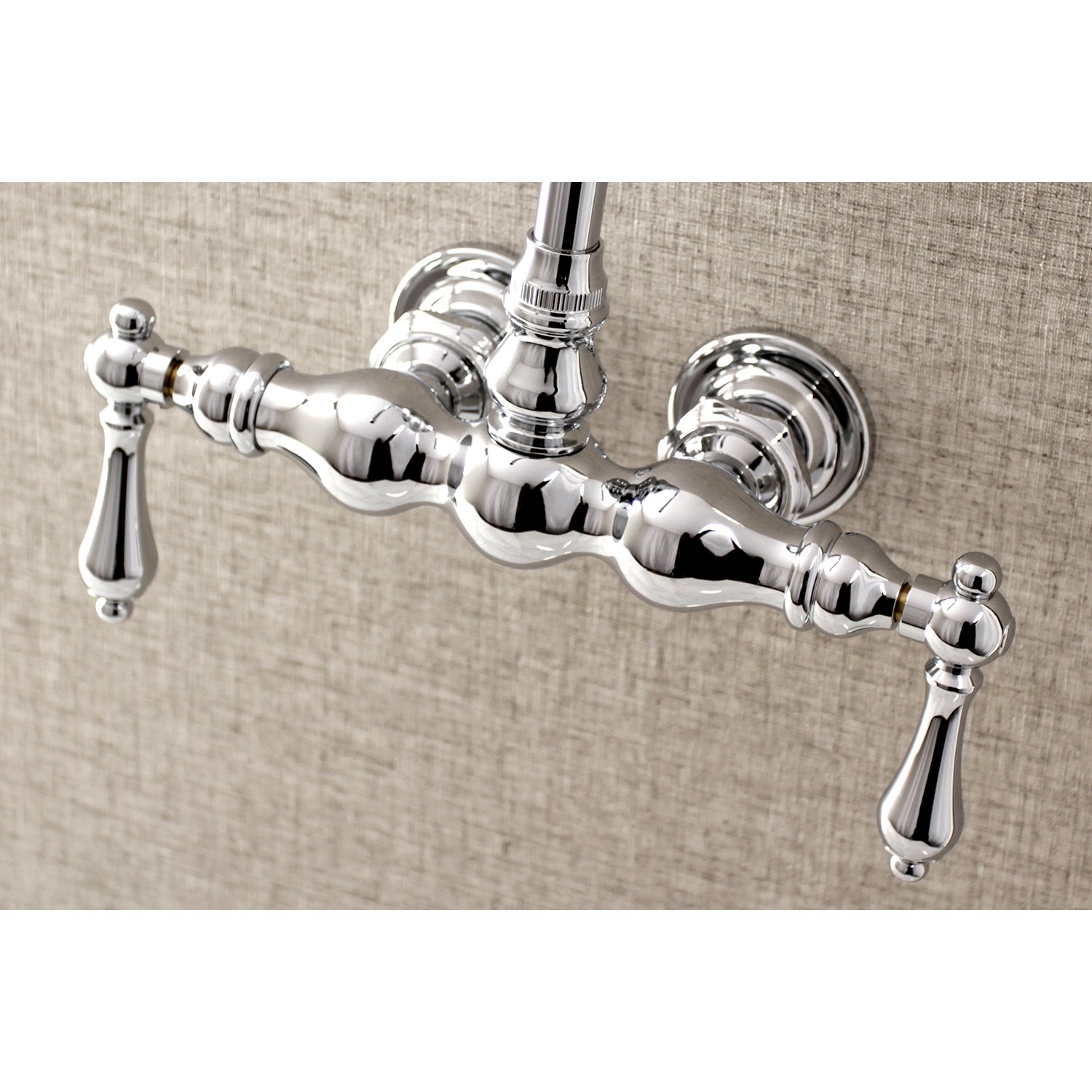 Aqua Vintage Kingston Brass AE2T1 Aqua Vintage Clawfoot Tub Faucet, 4-1/2" in Spout Reach, Polished Chrome