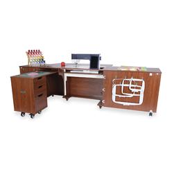 Arrow Kangaroo Sewing Furniture Outback XL Sewing Cabinet - Teak