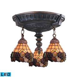 Elk Lighting Inc Ceiling Fans On Kmart Elk Lighting Inc Mixnmatch 3light Semi Flush In Aged Walnut Led