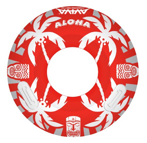 Rave Rave Sports Aloha Tube Float Red White Grey Rave Rave Sports Aloha Tube Float Red White Grey