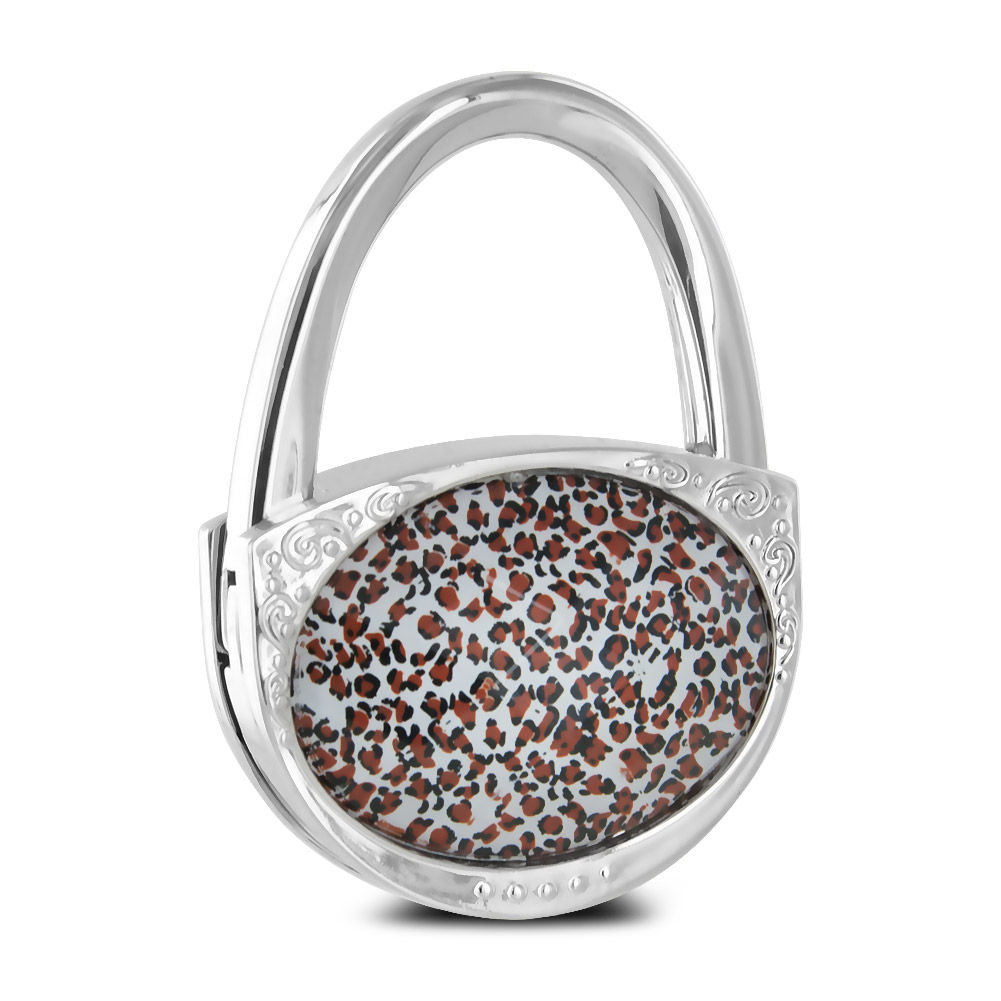Table Purse Hanger Xsdepot Pursfection Design Folding Handbag Purse Hook Hanger Leopard