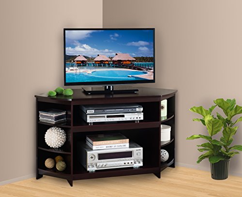 pilaster designs 45 inches wood corner tv stand entertainment center with s - Corner Entertainment Center pilaster designs 45 inches wood corner tv stand entertainment center with s - Corner Entertainment Center