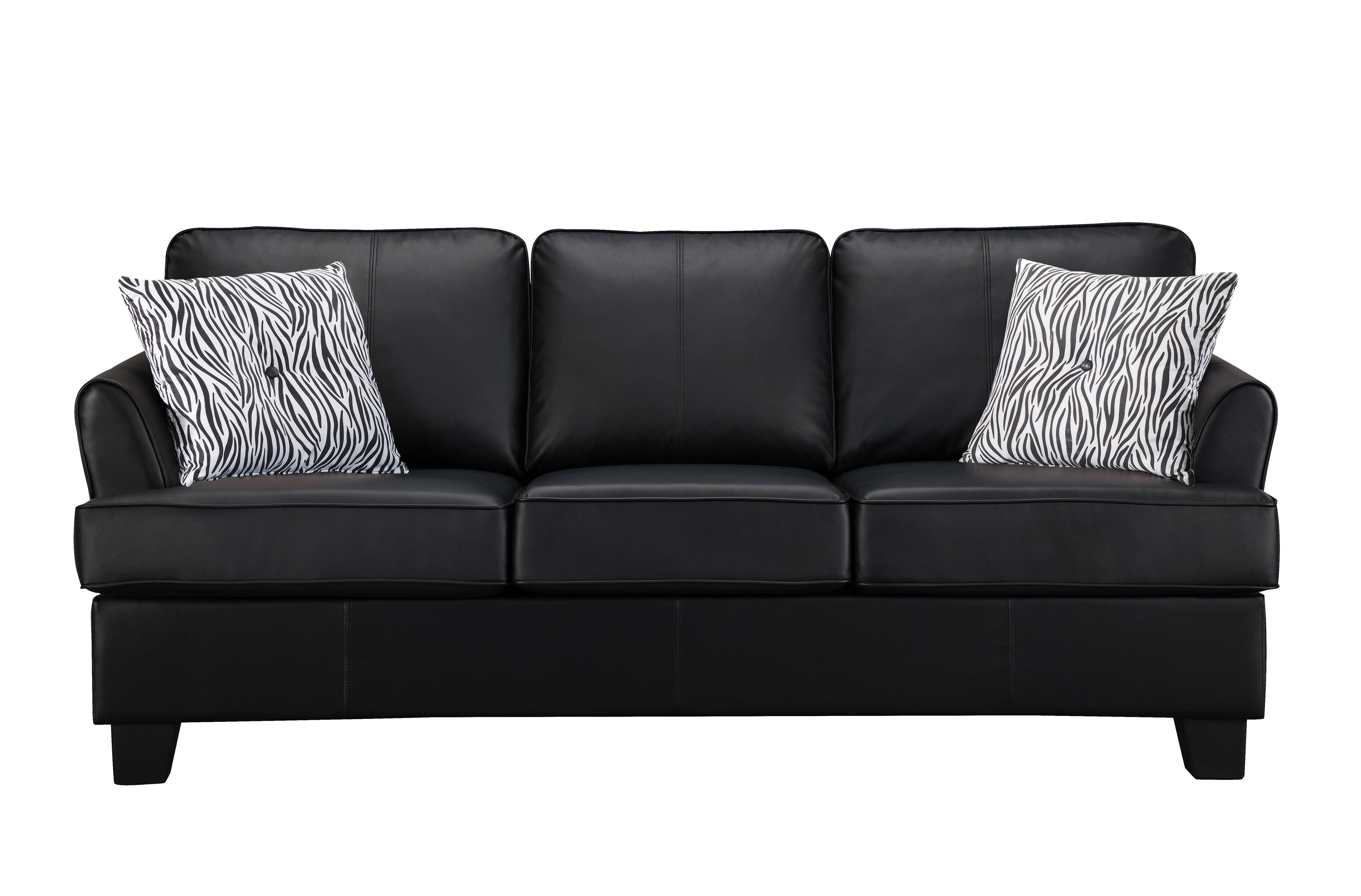 Full Size Leather Sofa Sleeper Pilaster Designs Faux Leather Sofa Hide A Bed Sleeper Black Queen Size