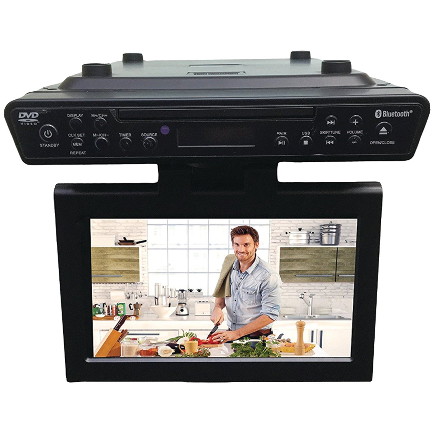 under kitchen cabinet tv dvd radio combo