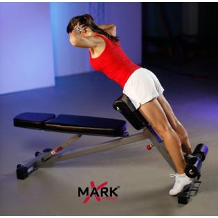 Xmark Fitness Ab Hyperextension And Preacher Curl Weight Bench Xm