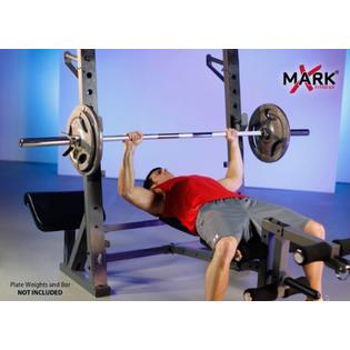 Xmark Fitness International Olympic Weight Bench With Leg And