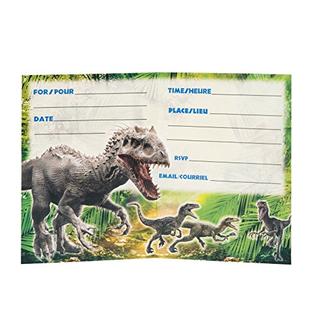 Unique Jurassic World Party Invitations, 8ct