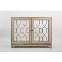 Wall Mirrors Decorative Sears Jofran Casa Bella Collection 50 Mirrored Console With Wire Management System And Breakfront Design In Vintage