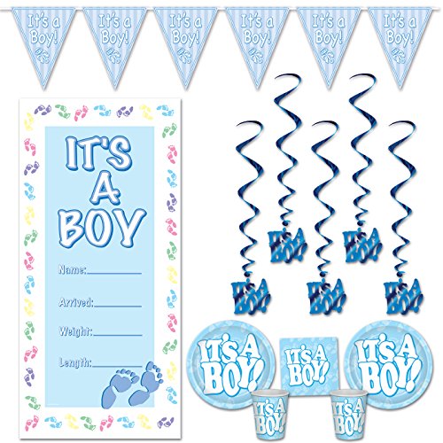 Beistle It S A Boy Baby Shower Boy Decorations Blue Party Bundle Beistle It S A Boy Baby Shower Boy Decorations Blue Party Bundle