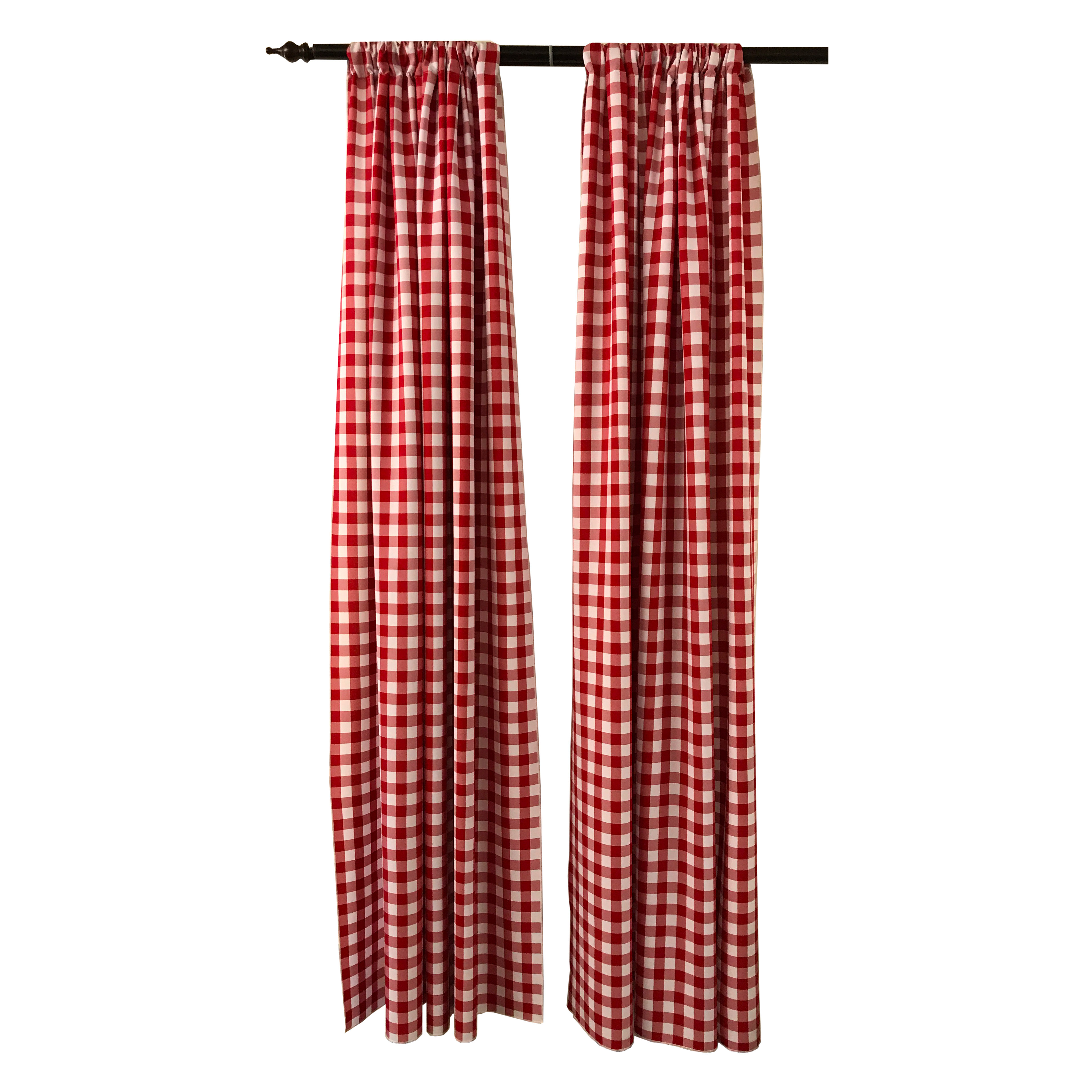 Red Checkered Gingham Curtains La Linen Pack 2 Polyester Gingham Checkered Backdrop 58 By 96 Inch Red