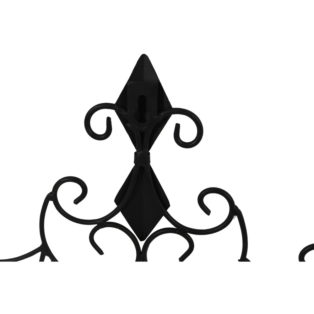 Benzara Live Laugh Love Metal Wall Decor Black