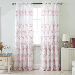 Rose Color Curtains And Valances
