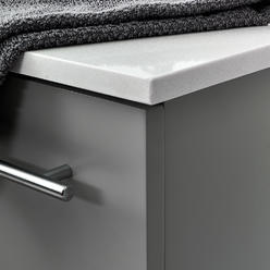 Bath Vanity Cabinets On Sears Fresca Lucera 24 Gray Wall Hung Modern Bathroom Cabinet W Top Undermount Sink