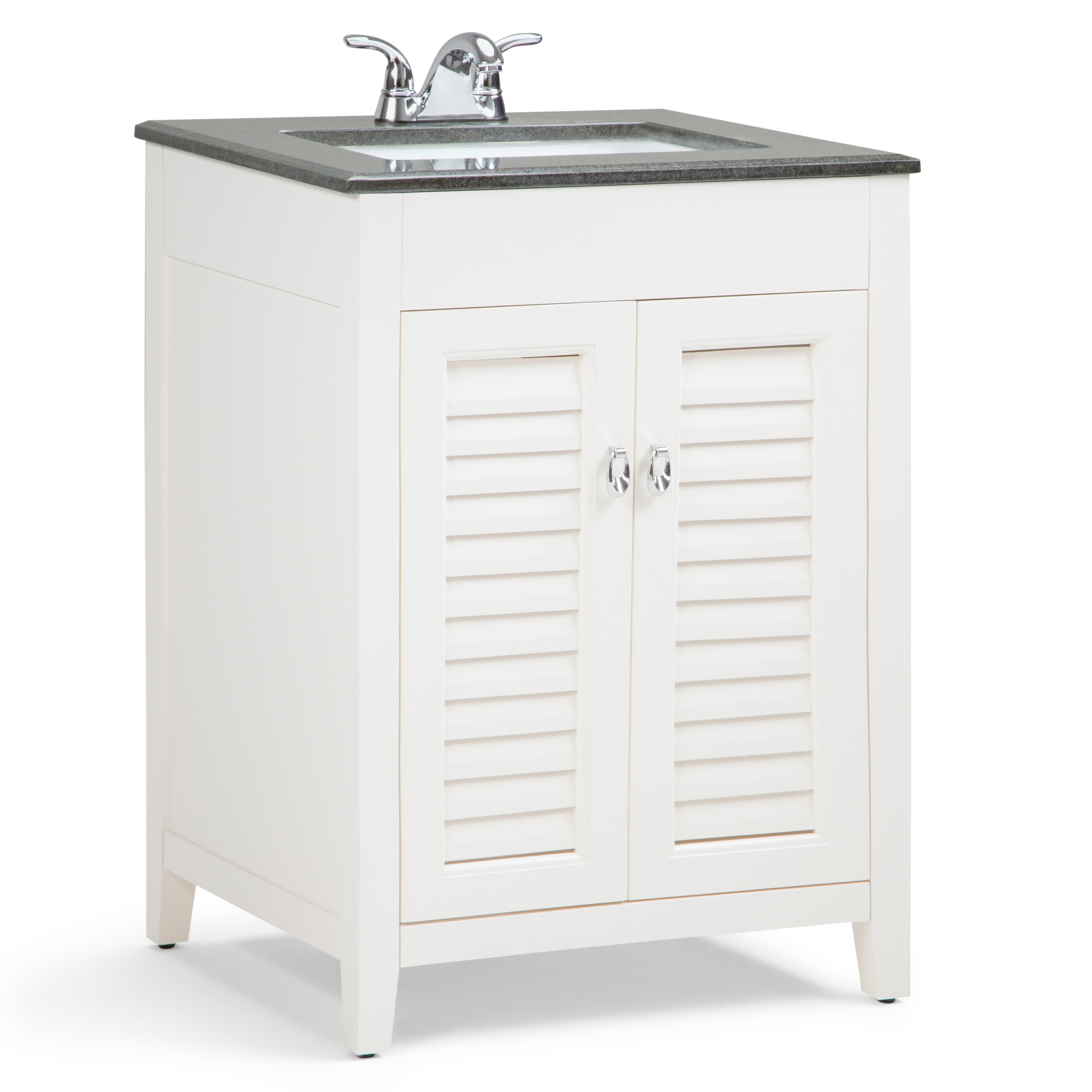 Simpli Home Adele 24 Inch Rustic Bath Vanity In Soft White With Adele 24 Inch Rustic Bath Vanity