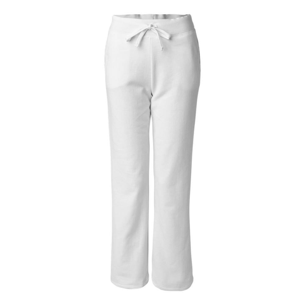 Gildan Heavy Blend Women’s Open-Bottom Sweatpants - S / White
