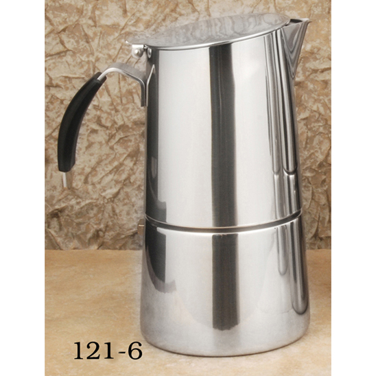 ILSA Espresso Stove Top Stainless, "OMNIA" 6 CUP