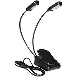 On-Stage Stands On Stage Stands Dual Head USB Rechargeable Clip Light