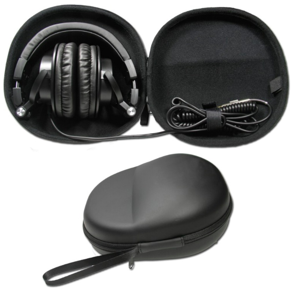 Sound Professionals HardBody Headphone case - Fits most full sized headphones that fold-up - the perfect way to protect your ATH-M50x headphones!