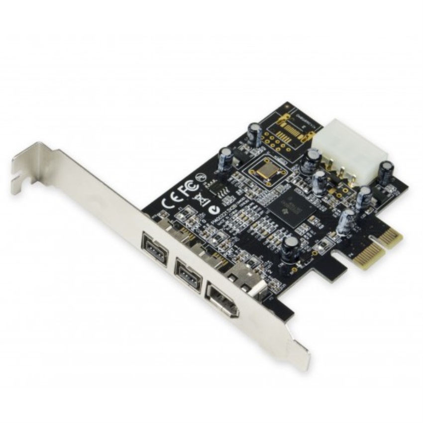 SYBA PCIe TI Chipset 2x 1394b (800Mbps), 1x 1394a (400Mbps) Ports