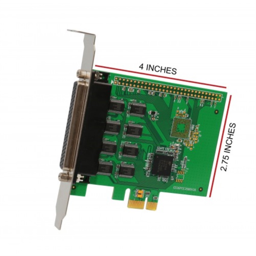 IOCREST PCIe 2.0 8x Port Serial RS232 Card, Compatible with 16C550 UART, Fan-Out Cable, Exar XR17V358 Chipset