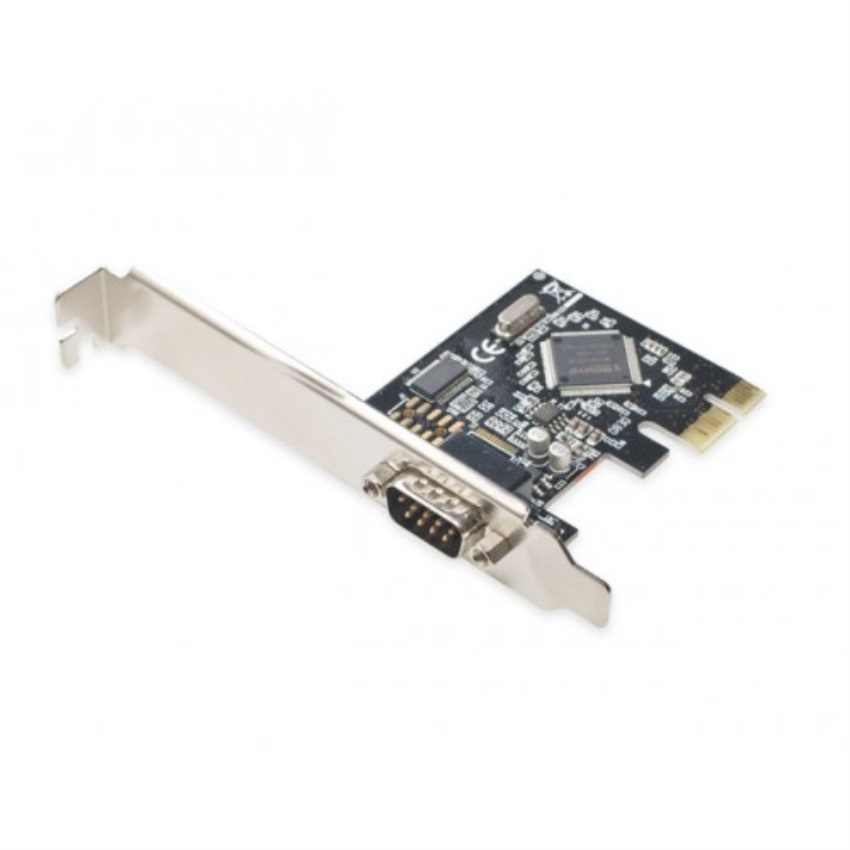SYBA PCIe 1x DB9 Port Serial Card, Moschip 9901 Chipset, with Low Profile Bracket