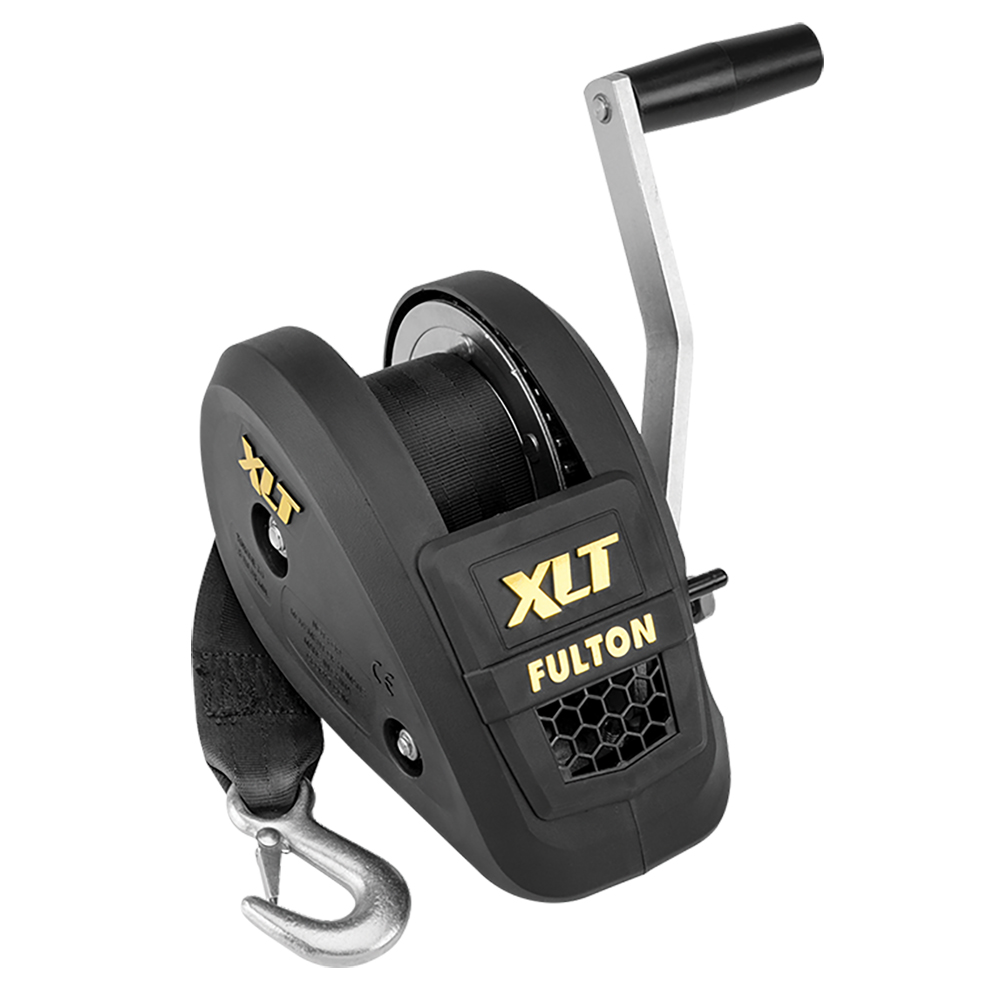 Fulton Corporation Fulton 142311 20 ft. 1400 lb Single Speed Winch with Strap Cover - Black