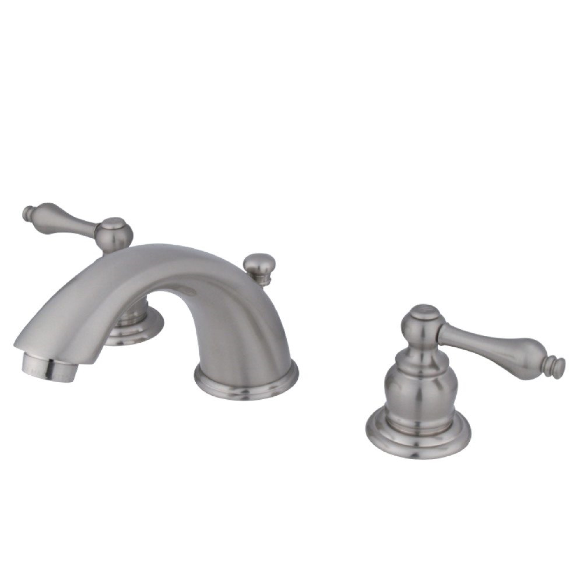 Kingston Brass KB978AL Victorian Widespread Bathroom Faucet, Brushed Nickel
