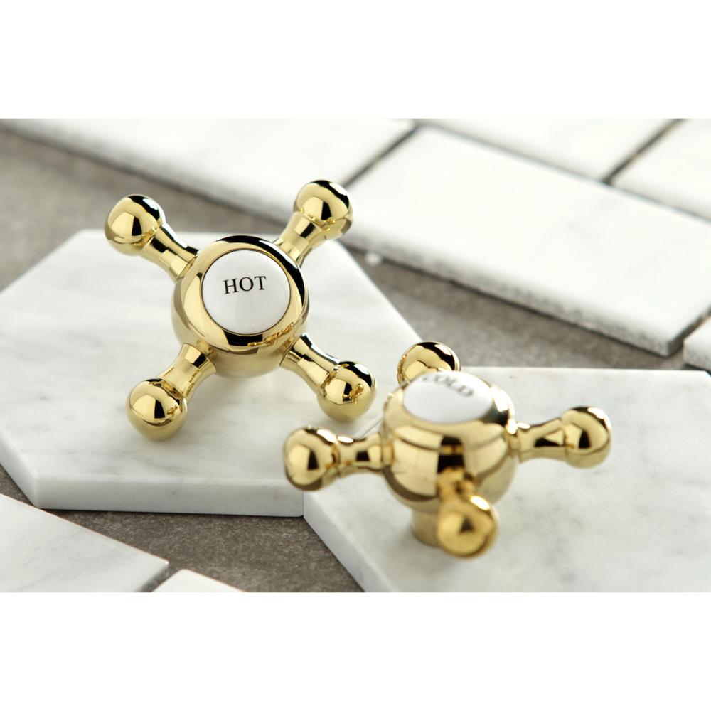 Kingston Brass KS43025BX Roman Tub Faucet with Hand Shower, Polished Brass