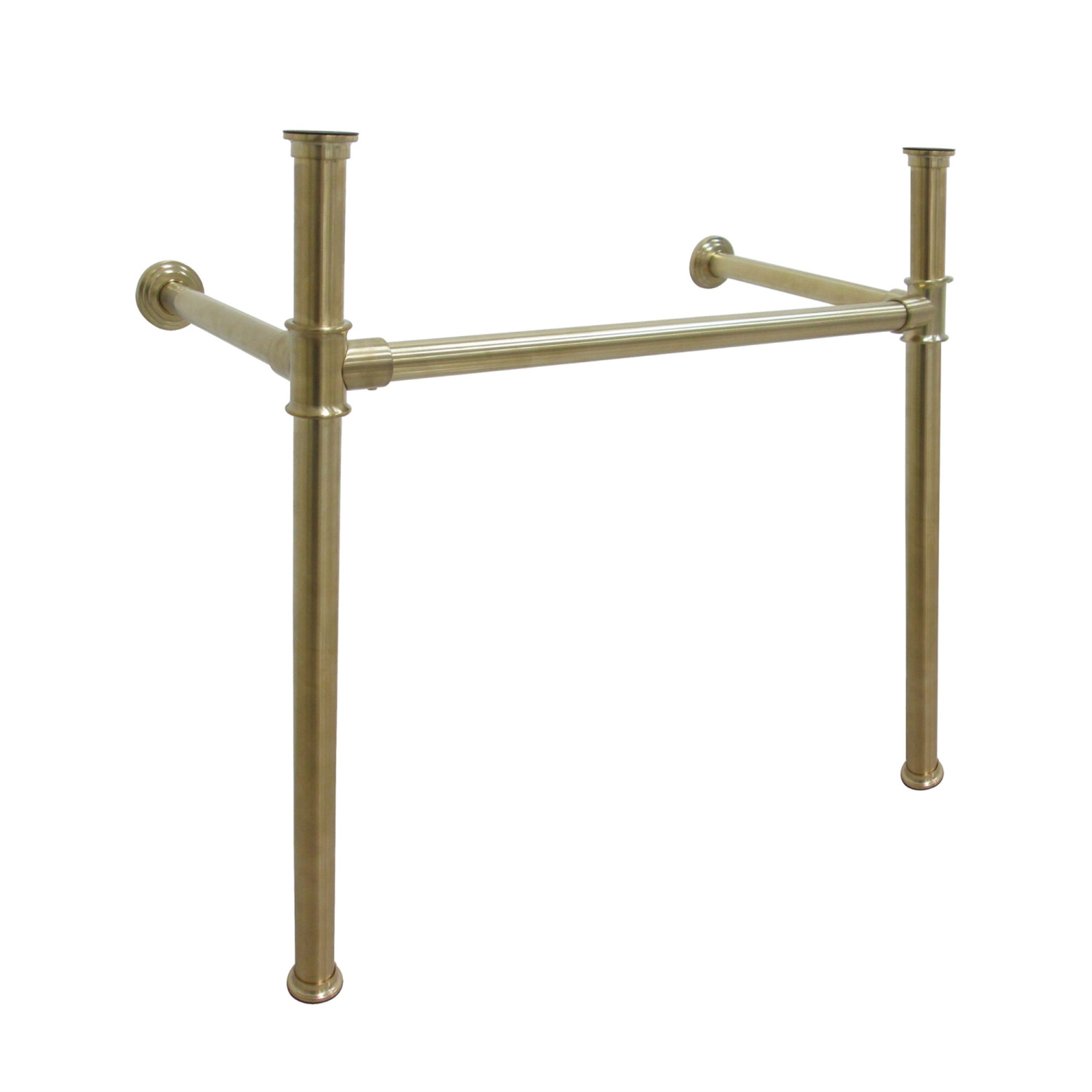 Fauceture Kingston Brass VPB13687 Fauceture Stainless Steel Console Sink Legs, Brushed Brass