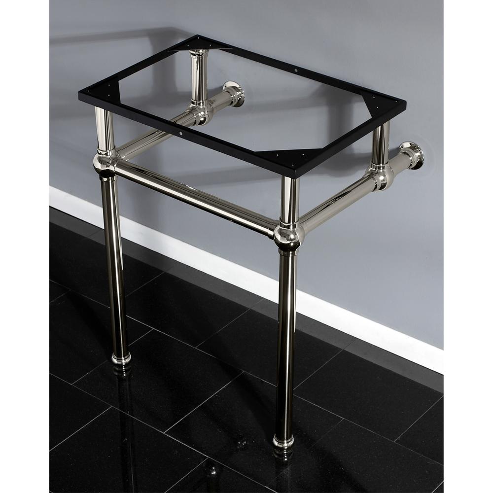 Fauceture Kingston Brass VBH242030PN Templeton 24-Inch x 20-3/8-Inch x 30-Inch Brass Console Sink Legs, Polished Nickel