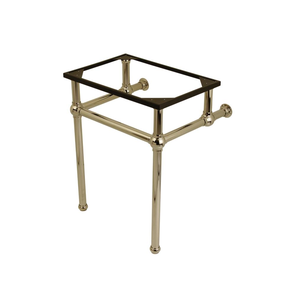 Fauceture Kingston Brass VBH242030PN Templeton 24-Inch x 20-3/8-Inch x 30-Inch Brass Console Sink Legs, Polished Nickel