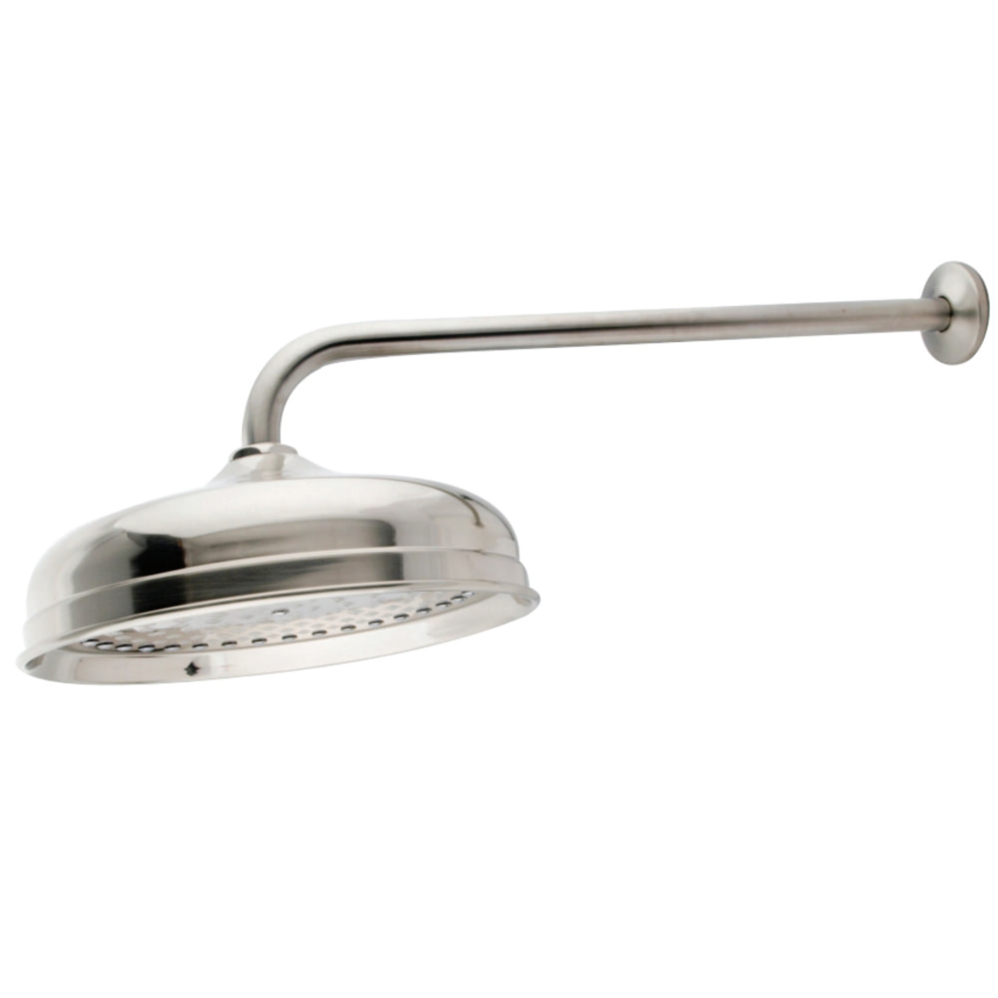 Kingston Brass K225K18 Trimscape 10 in. Showerhead with 17 in. Shower Arm, Brushed Nickel