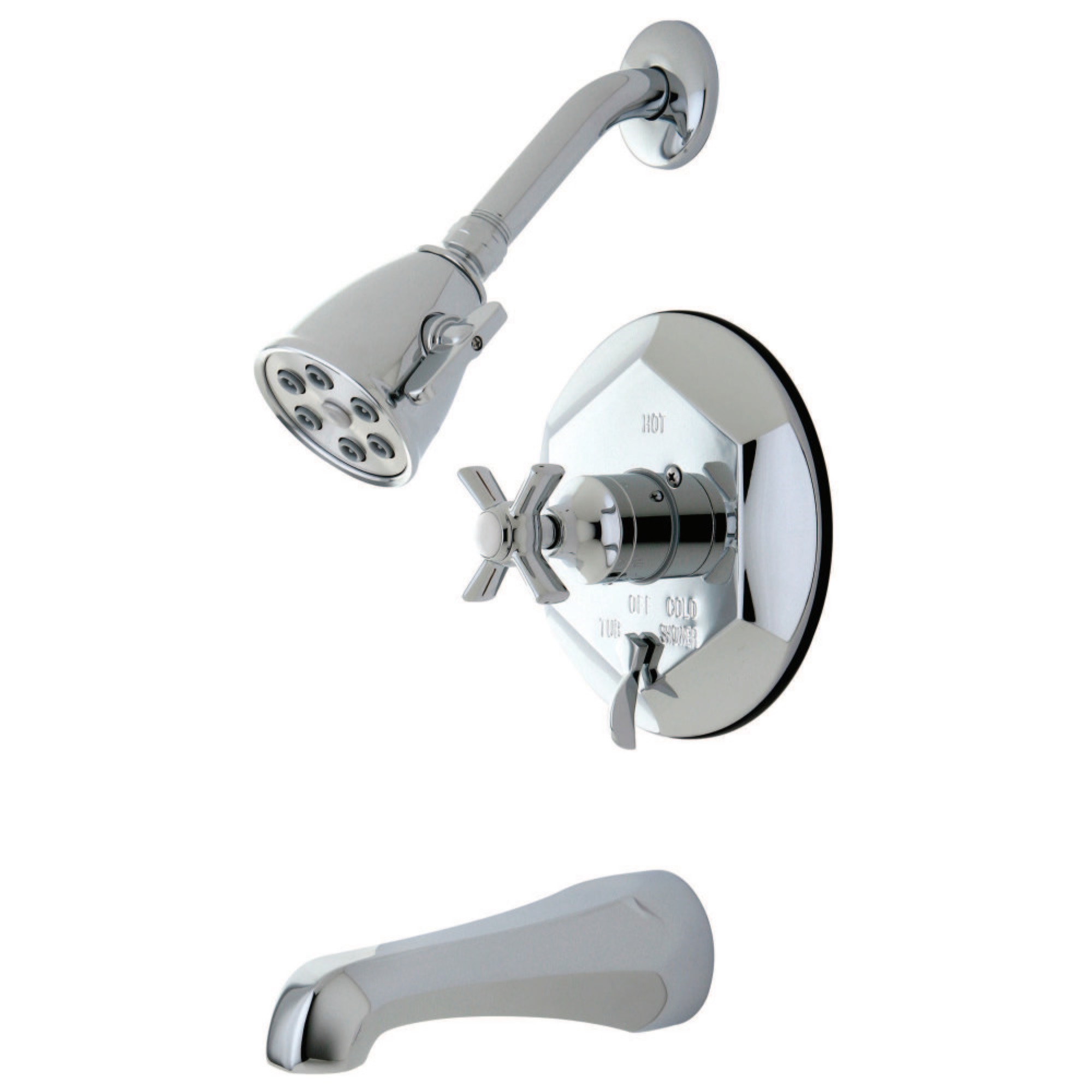 Kingston Brass VB46310ZX Tub/Shower Faucet, Polished Chrome