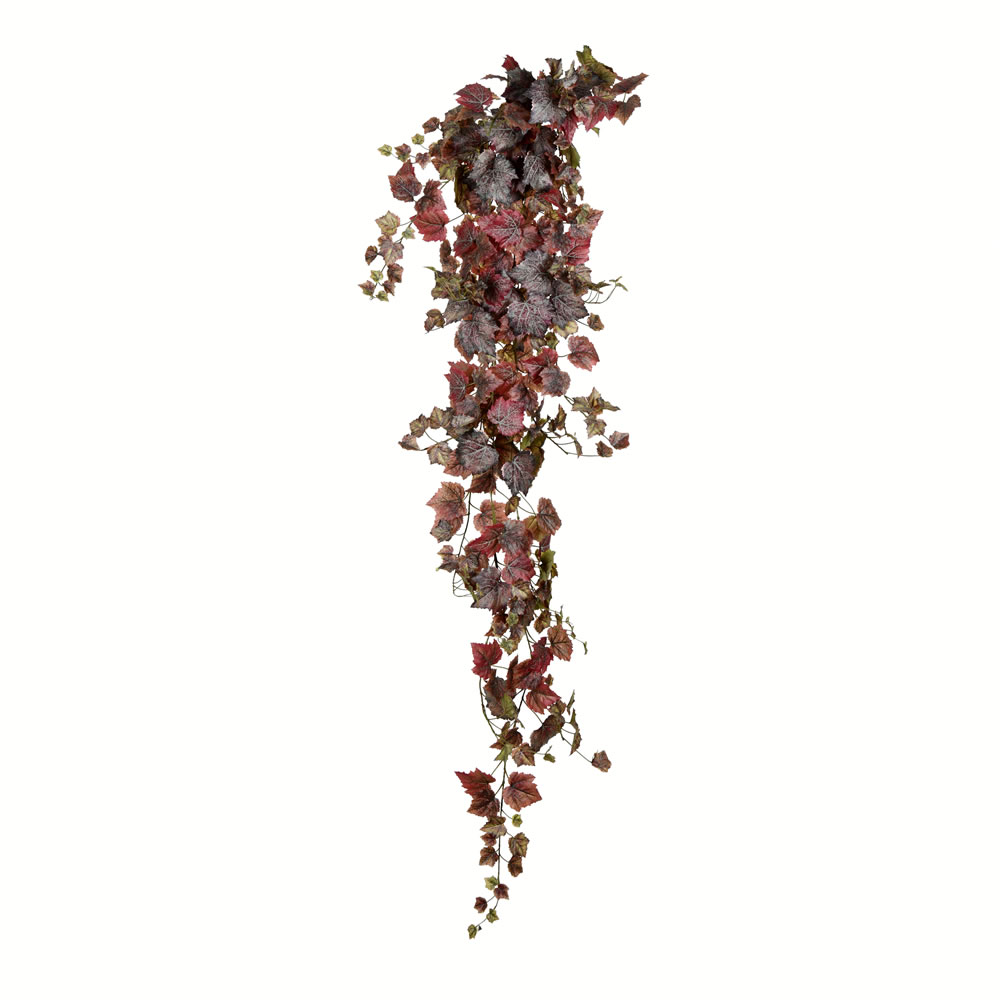 Vickerman 6' Burgundy Grape Leaf Hanging Bush - FZ190572 