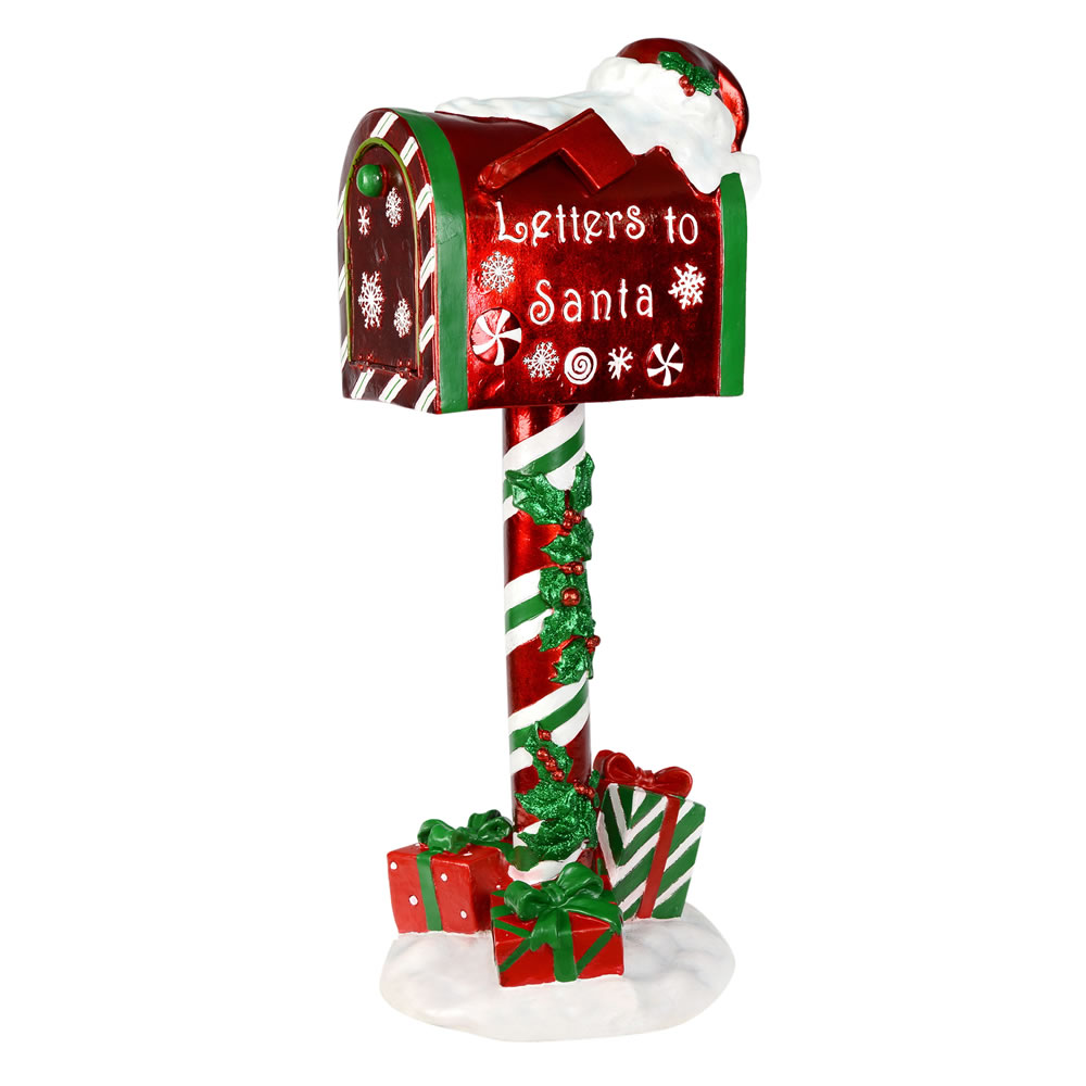 Vickerman 36" Letters To Santa Red Mailbox Sign - JR172240 