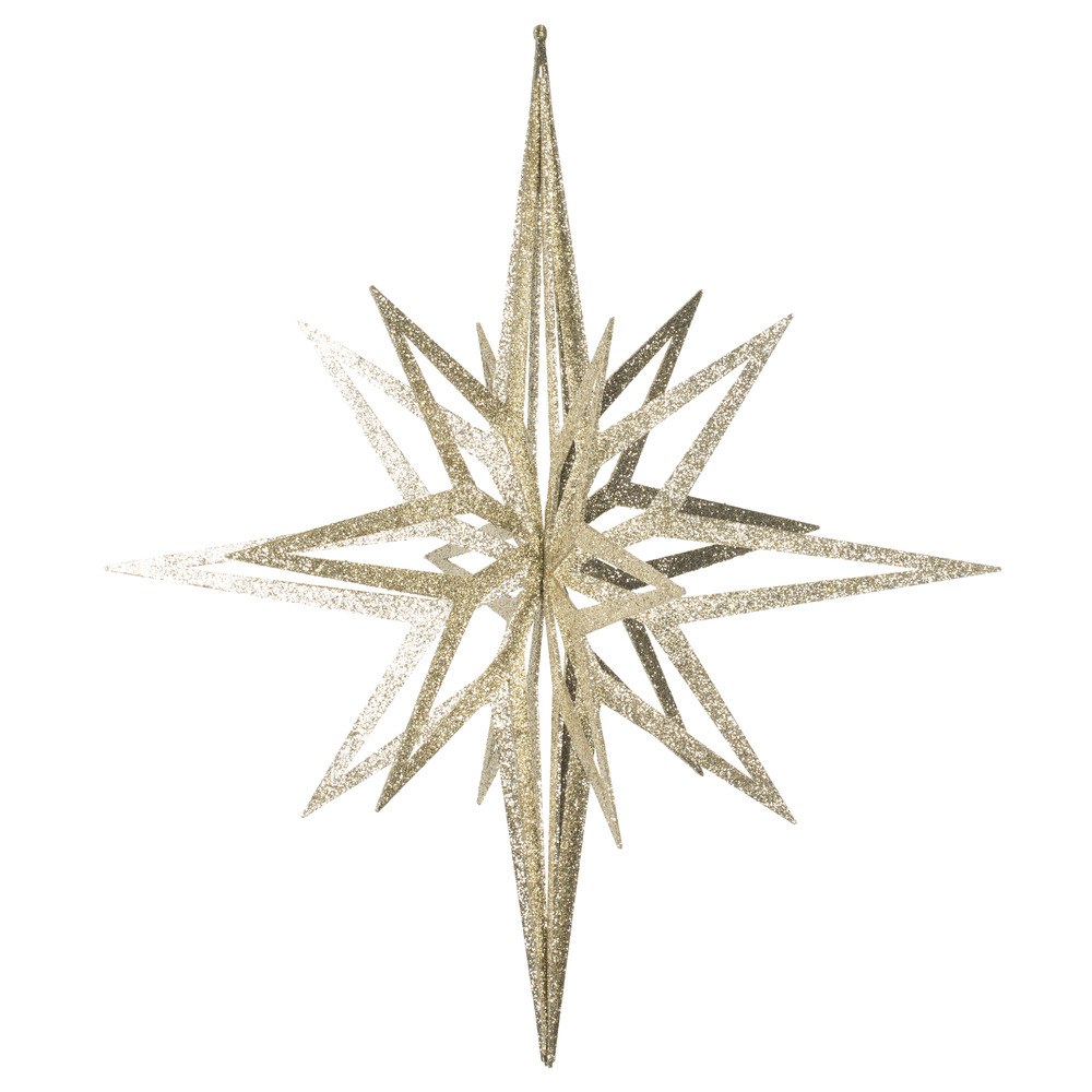 Vickerman 32" Champagne 3D Glitter Star - M148538 