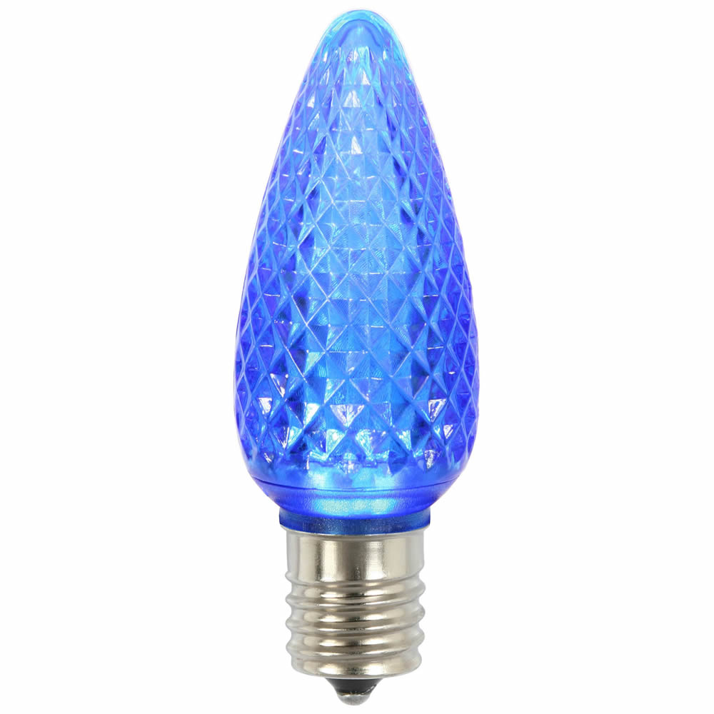 Vickerman C9 Faceted LED Blue Twinkle Bulb 25/Box - XLEDC92T-25 