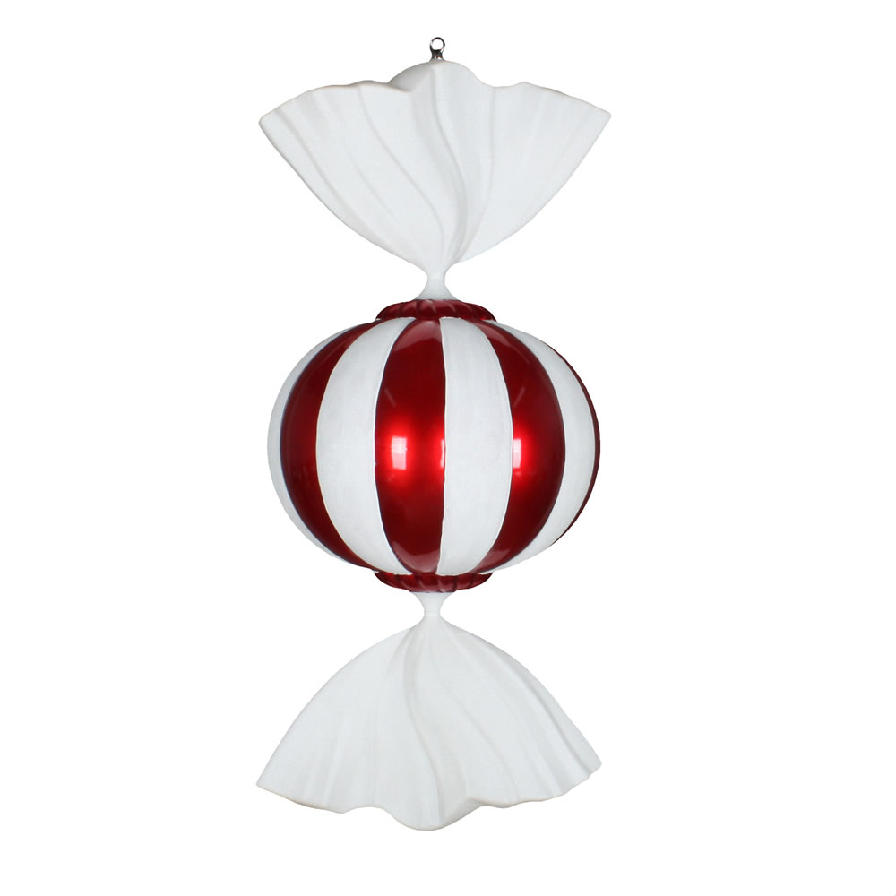Vickerman 36" Red/White Candy Ornament - M180101