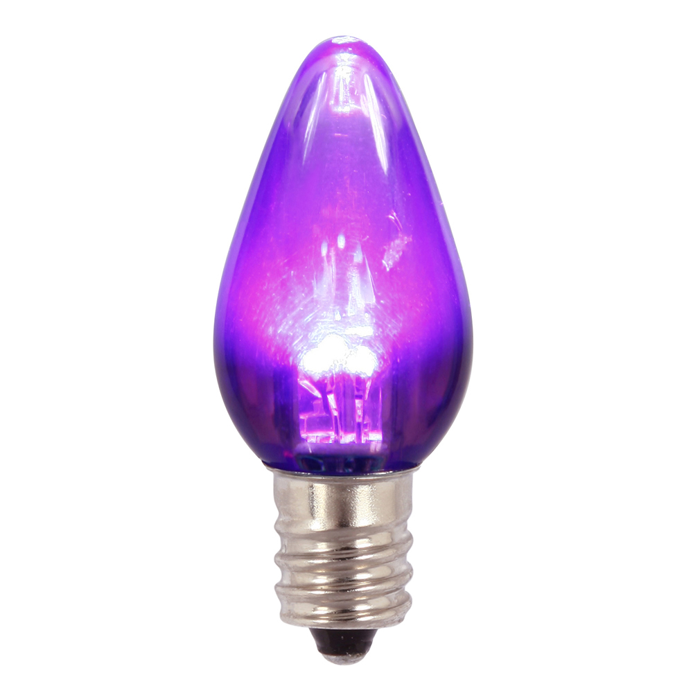 Vickerman C7 Purple Transparent LED Bulb 25/Box - XLEDTC76-25 