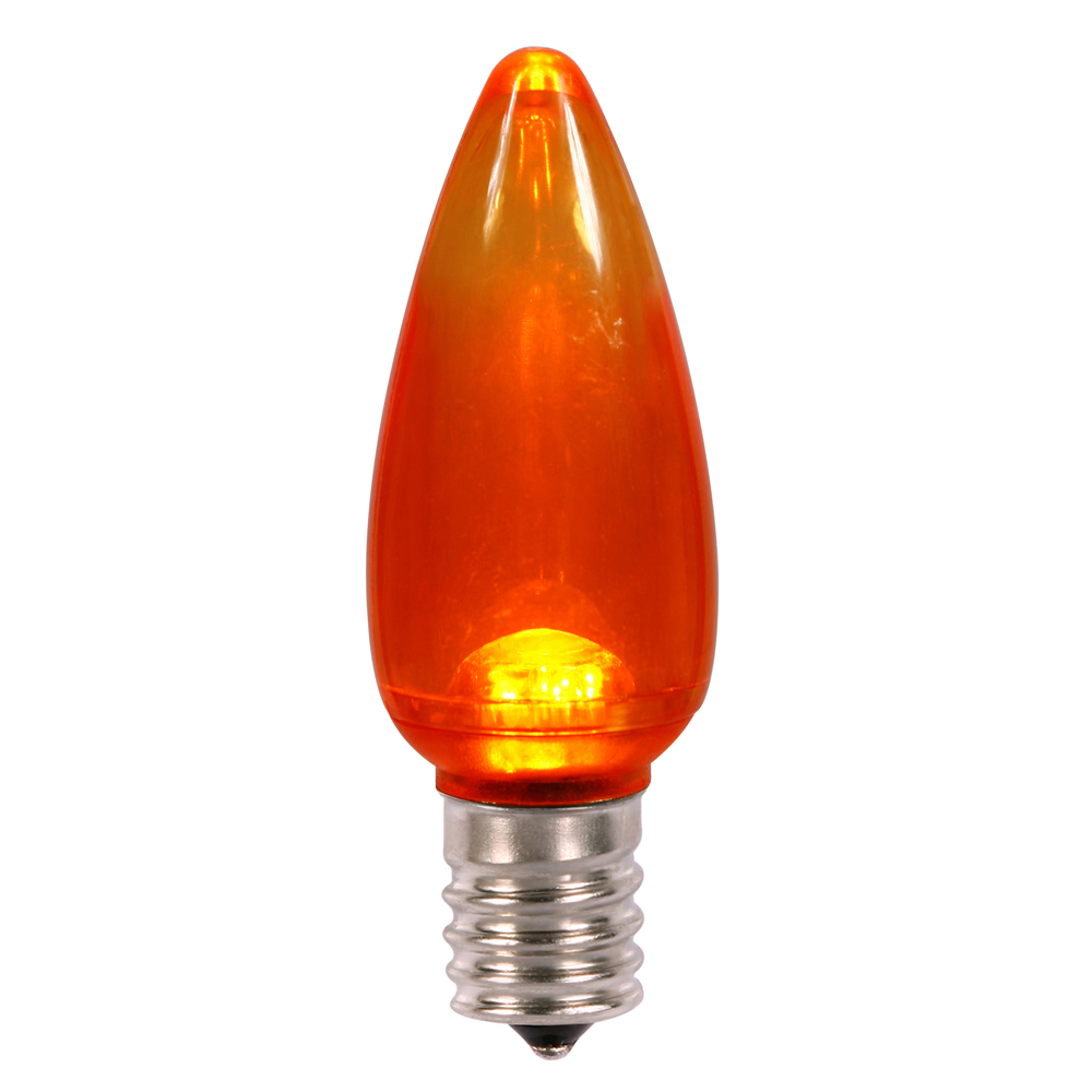 Vickerman C9 Orange Transparent LED Bulb 25/Box - XLEDTC98-25 