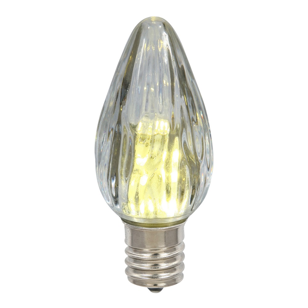 Vickerman F15 Wm White Plastic LED Flame Bulb 25Bx - XLEDF11-25 