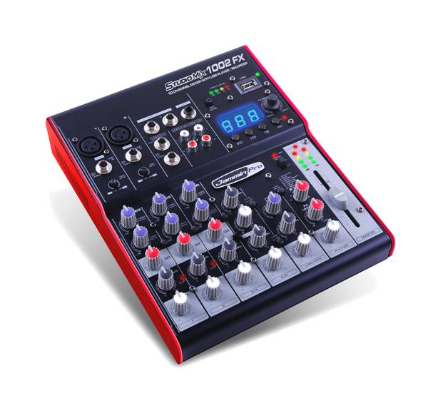 Jammin Pro Compact PA Mixer w/USB Port which allows you to play or record in MP3 direct to flash drives.