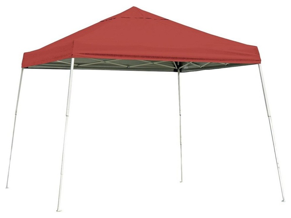 ShelterLogic 12'x12' SL Pop-up Canopy, Red Cover, Black Roller Bag