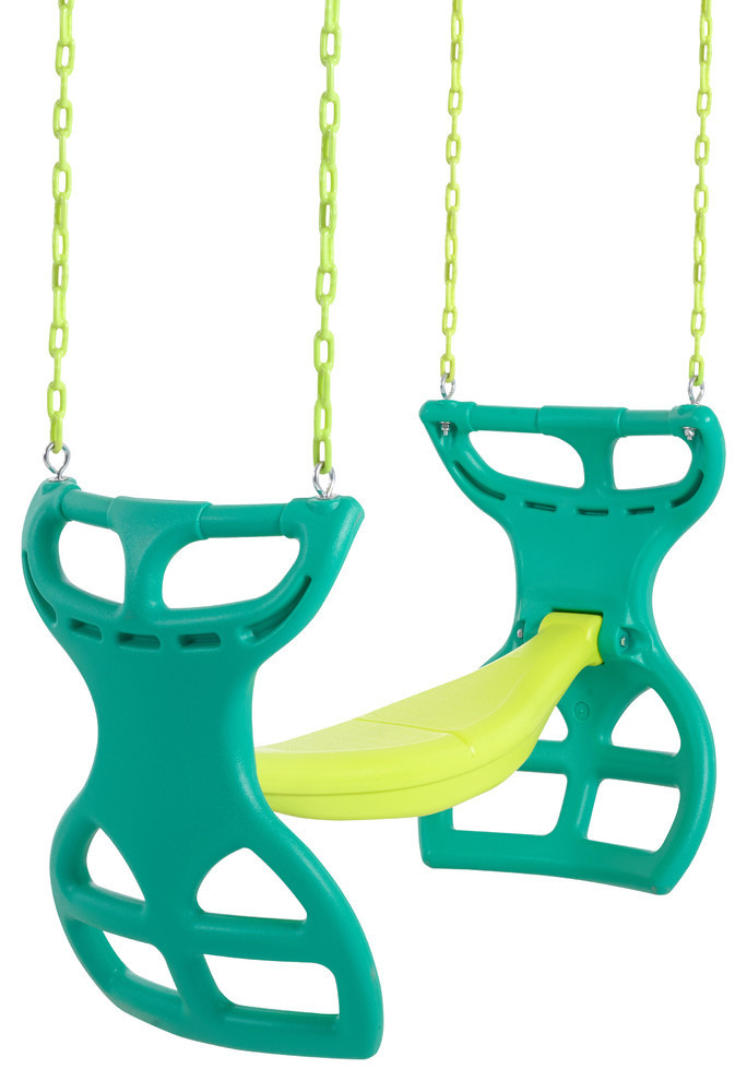 Upper Bounce 2-Seater Glider Swing Vinyl Coated Chain Hardware for Intallation Included