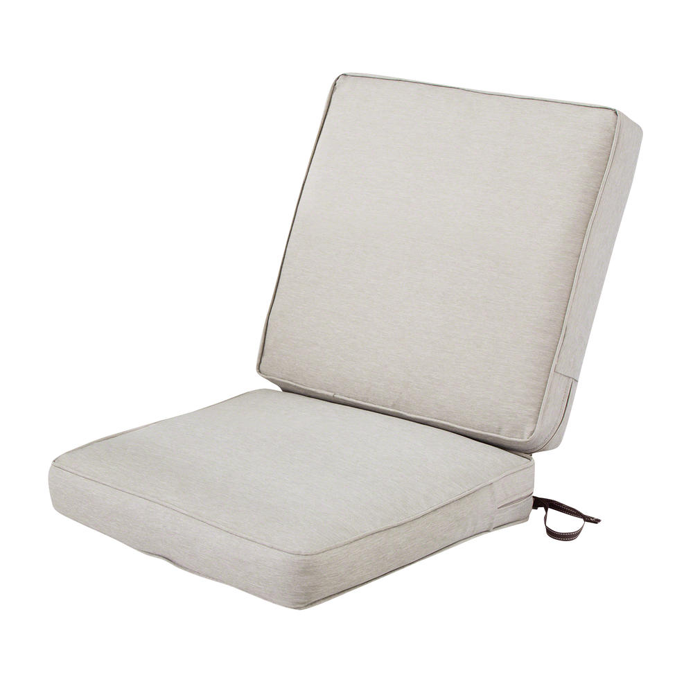 Classic Accessories Montlake FadeSafe Patio Chair Cushion - 3" Thick - Premium Outdoor Cushion with Water Resistant Backing,