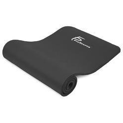 ProSource Premium 1/2"x71" Long High Density Exercise Yoga Mat, Comfort Foam, Black