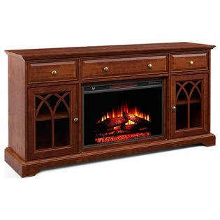 Jofran 60 Gothic Arch Tv Stand With, Chimney Free Electric Fireplace Tv Stand