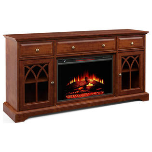Jofran 60 Gothic Arch Tv Stand With Electric Fireplace Jofran 60 Gothic Arch Tv Stand With, Chimney Free Electric Fireplace Tv Stand
