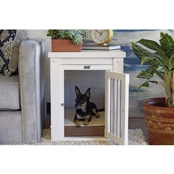 Hang Wing Environmental New Age Pet&reg; New Age Pet ecoFLEX Pet Crate/End Table, Small, Antique White